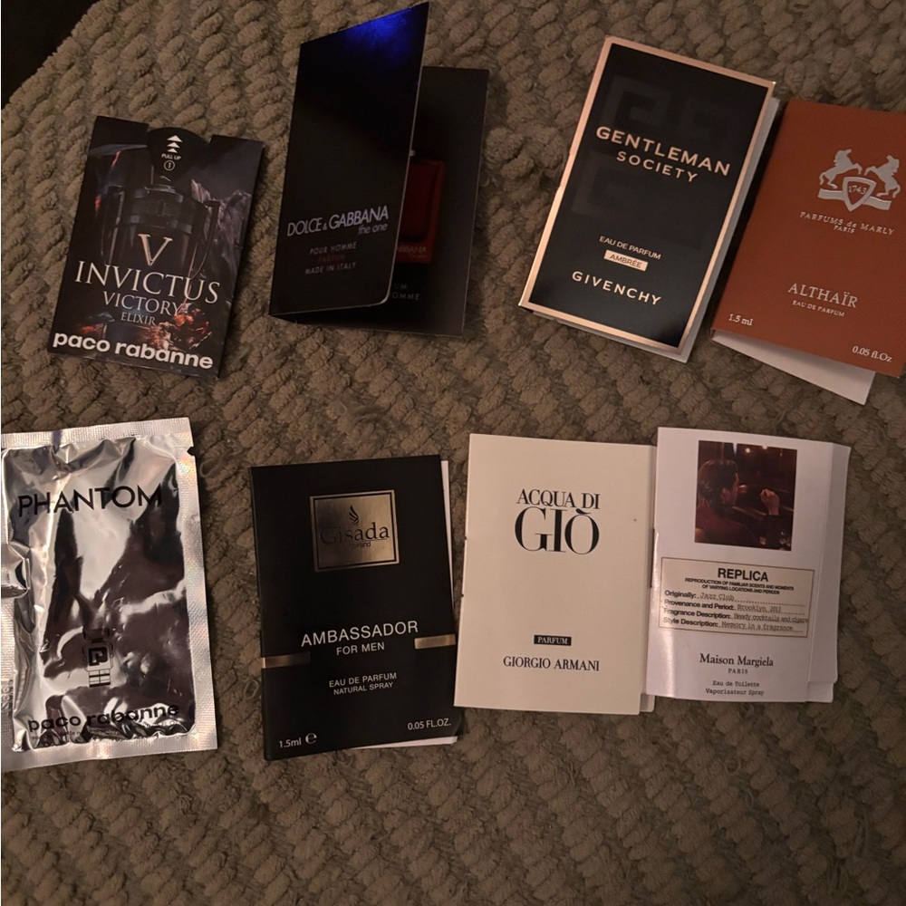 Men's Fragrance Sample Set 8 samples